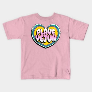 Plave Nam Yejun typography text plli | Morcaworks Kids T-Shirt